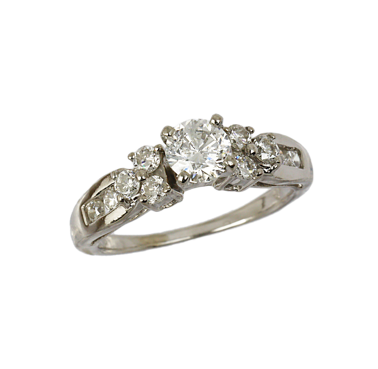 Featured image of this Women’s Platinum Diamond Bridal Ring Size 6