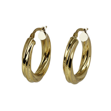 Featured image of this Women’s 18k Yellow Gold Hoop Earrings
