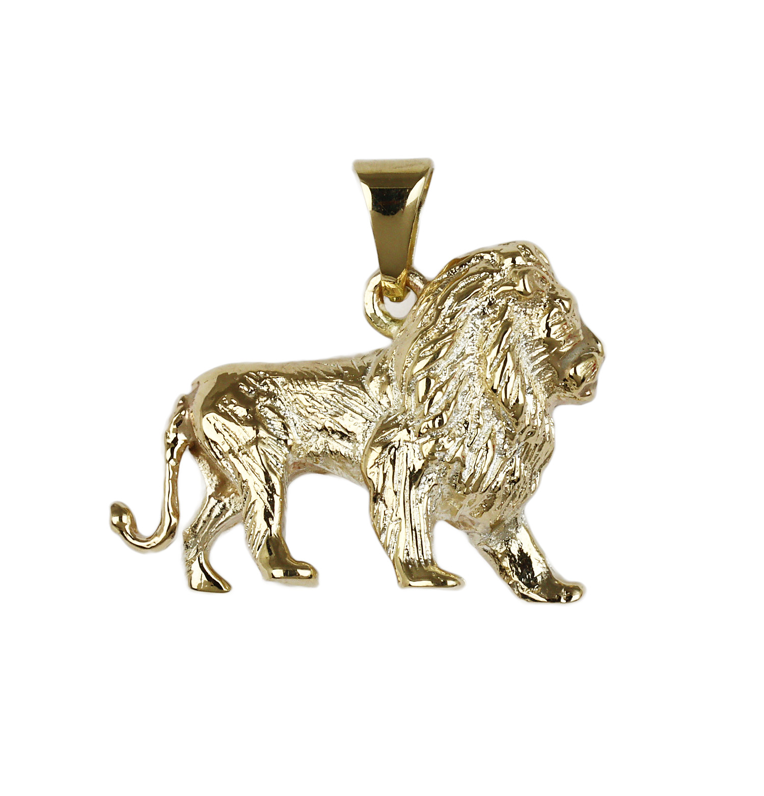 Featured image of this Women’s 14k Yellow Gold Lion Pendant
