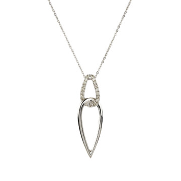 Featured image of this Women’s 14k White Gold Diamond Necklace