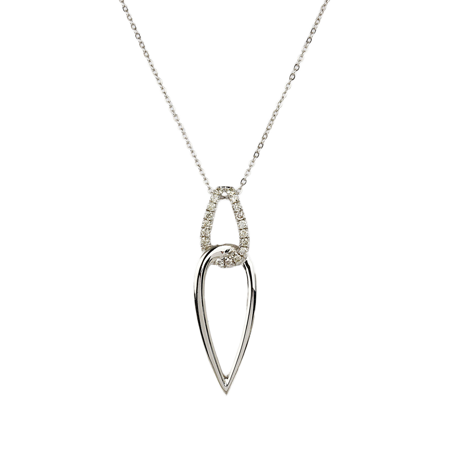 Featured image of this Women’s 14k White Gold Diamond Necklace