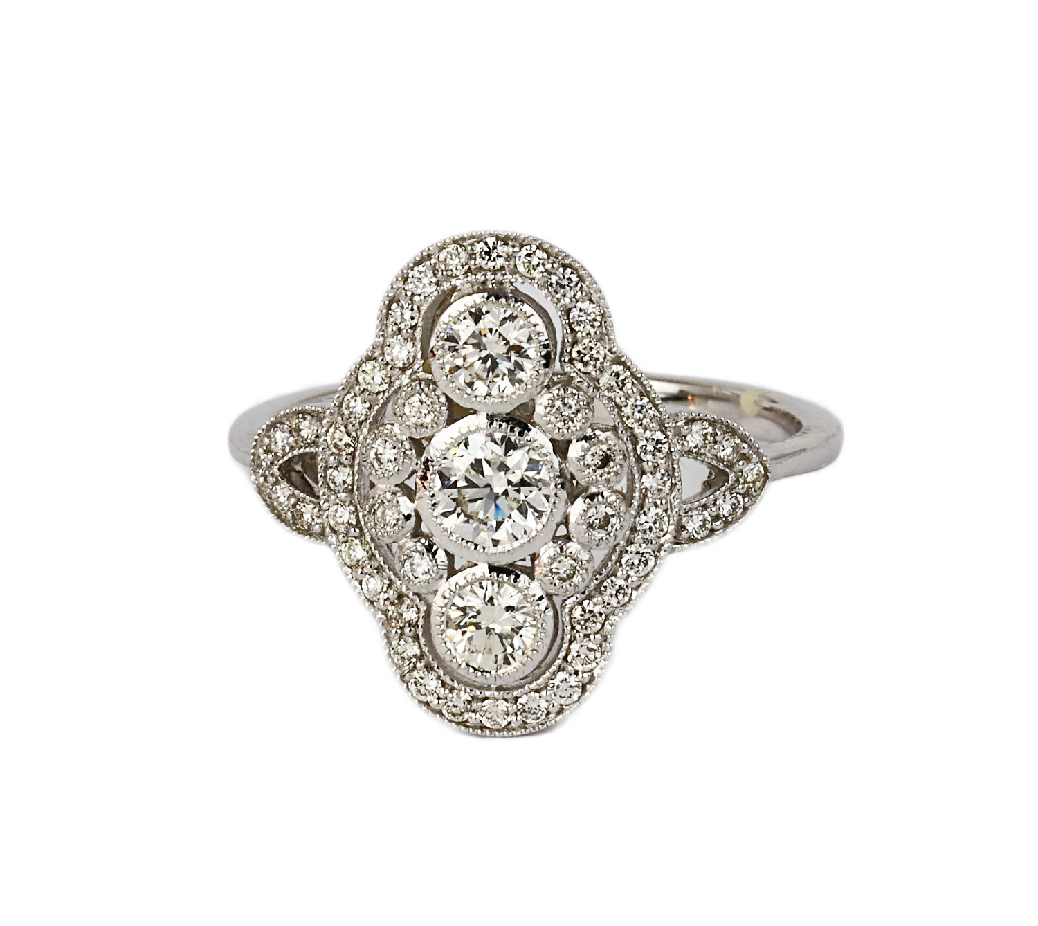 Gallery image of this Women’s 14k White Gold Diamond Ring Size 6.5