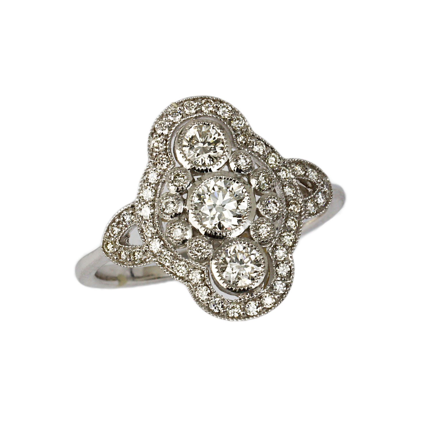 Featured image of this Women’s 14k White Gold Diamond Ring Size 6.5