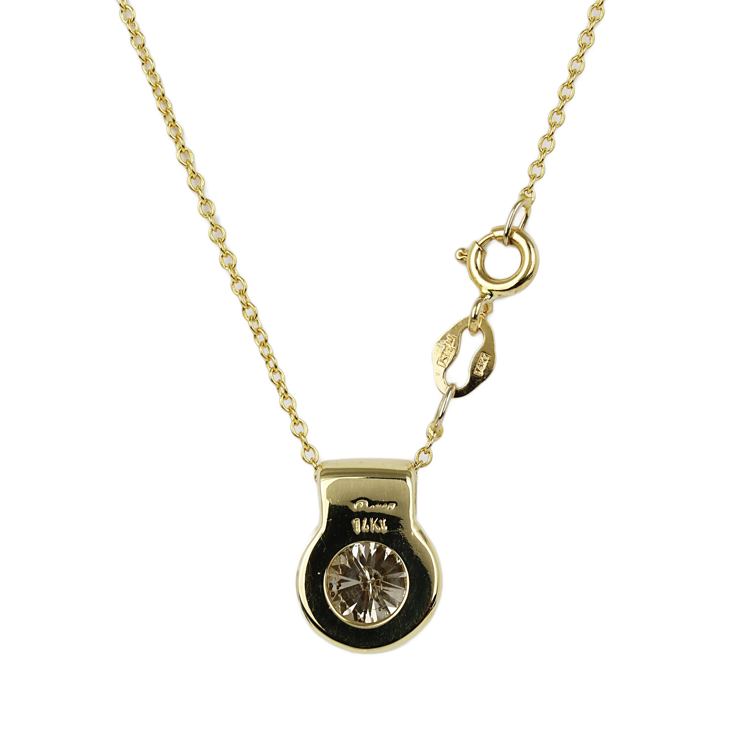 Gallery image of this Women’s 14k Yellow Gold Diamond Necklace