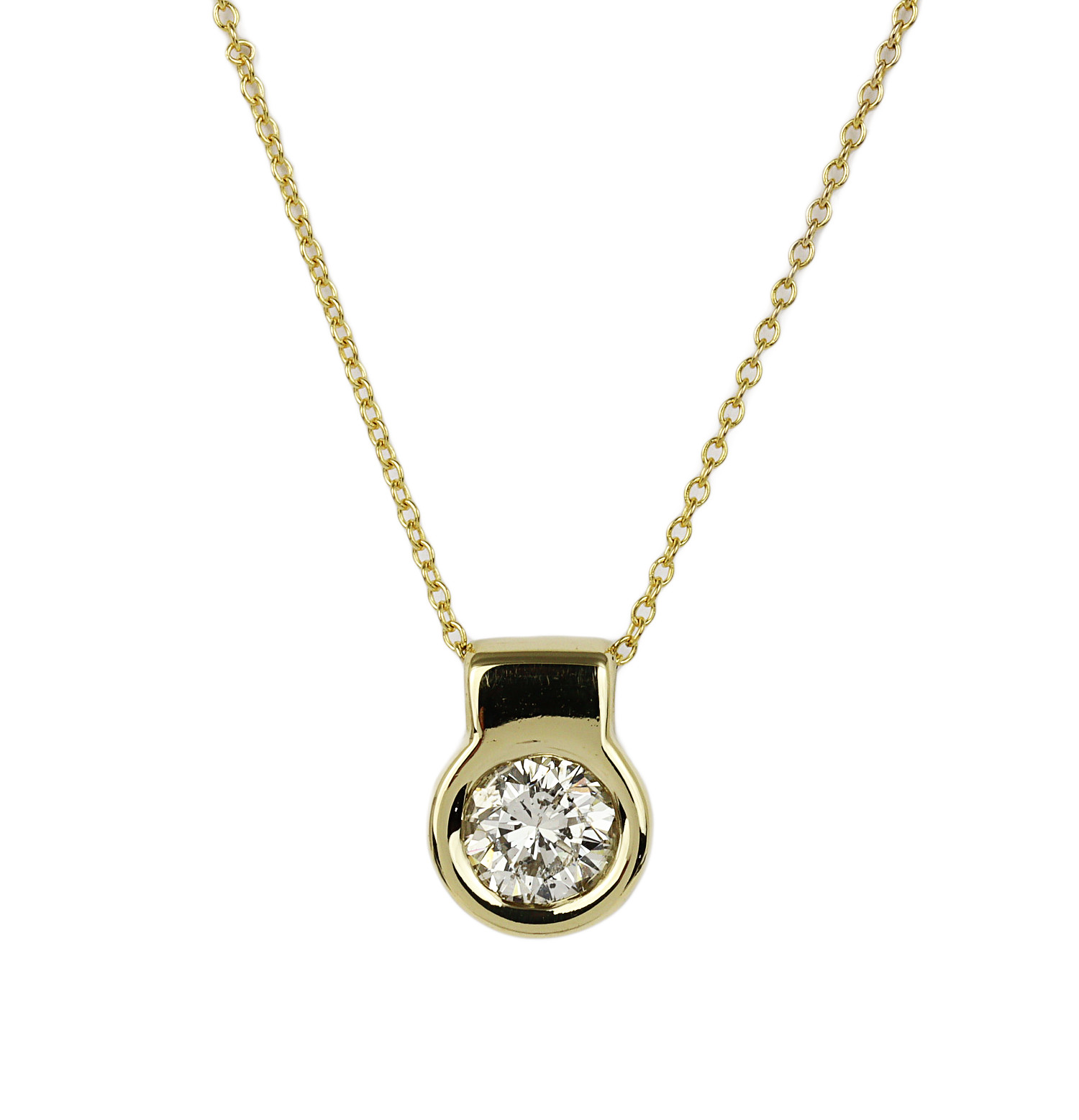 Featured image of this Women’s 14k Yellow Gold Diamond Necklace
