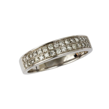 Featured image of this Men’s 14k White Gold Diamond Ring Size 10