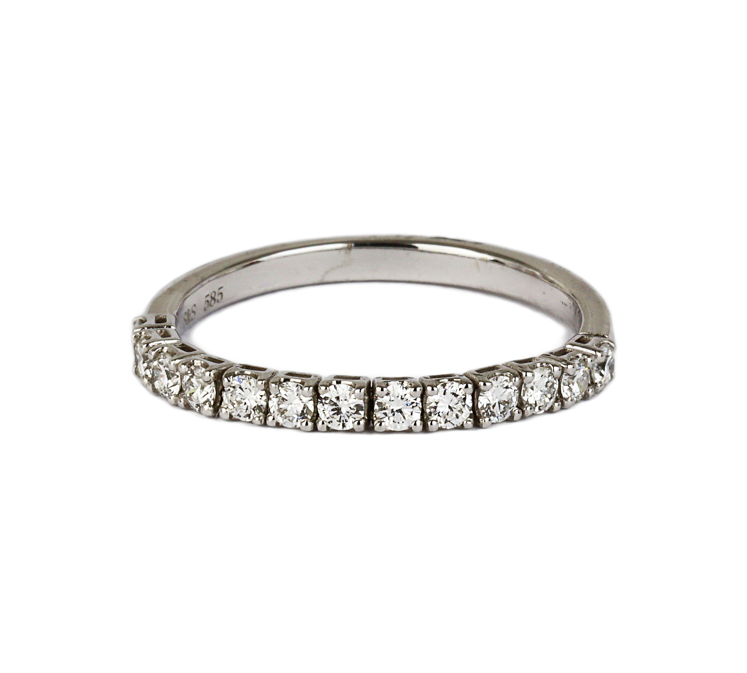 Gallery image of this Women’s 14k White Gold Diamond Flex Ring Size 6.5