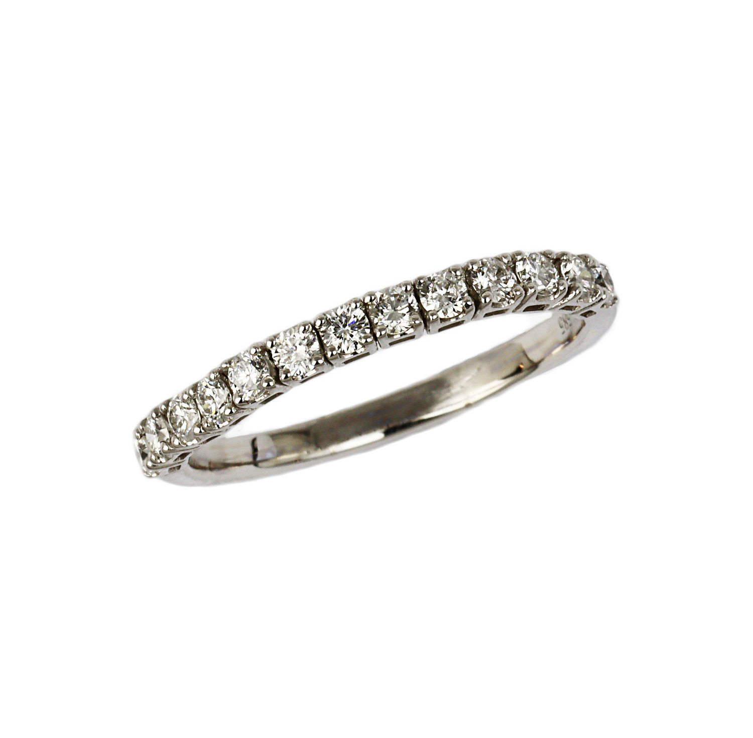 Featured image of this Women’s 14k White Gold Diamond Flex Ring Size 6.5