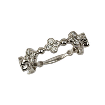 Featured image of this Fischer Women’s 14k White Gold Diamond Ring Size 7