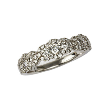 Featured image of this Fischer Women’s 14k White Gold Diamond Ring Size 6.75