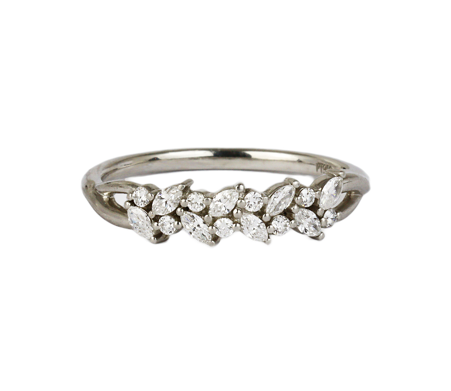 Gallery image of this Women’s Platinum Diamond Ring Size 8.75