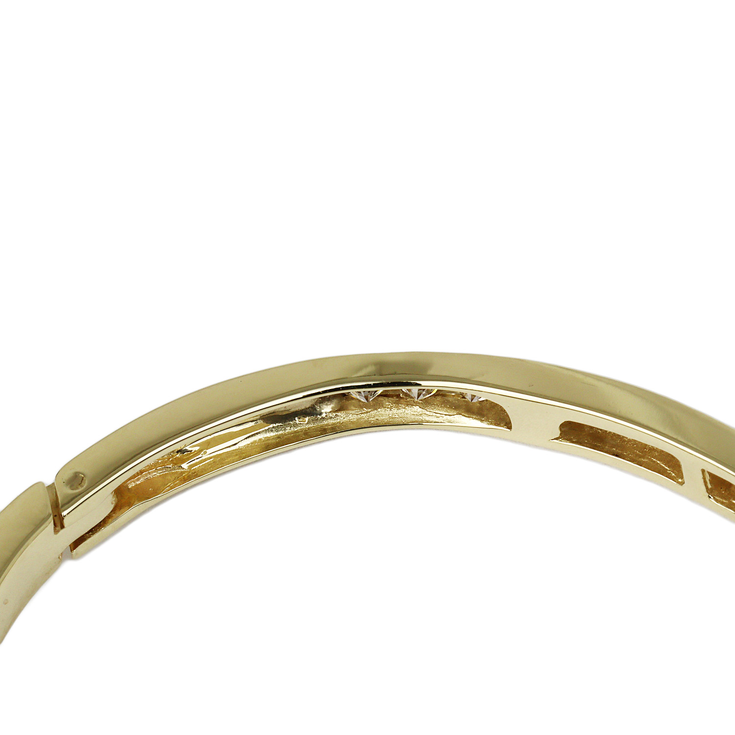 Gallery image of this Women’s 14k Yellow Gold Diamond Bangle Bracelet