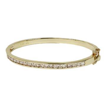 Featured image of this Women’s 14k Yellow Gold Diamond Bangle Bracelet