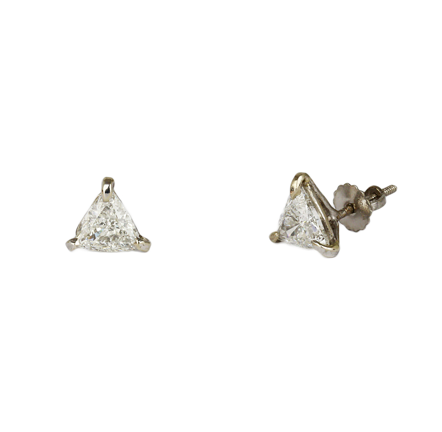 Gallery image of this Women’s 14k White Gold Diamond Stud Earrings