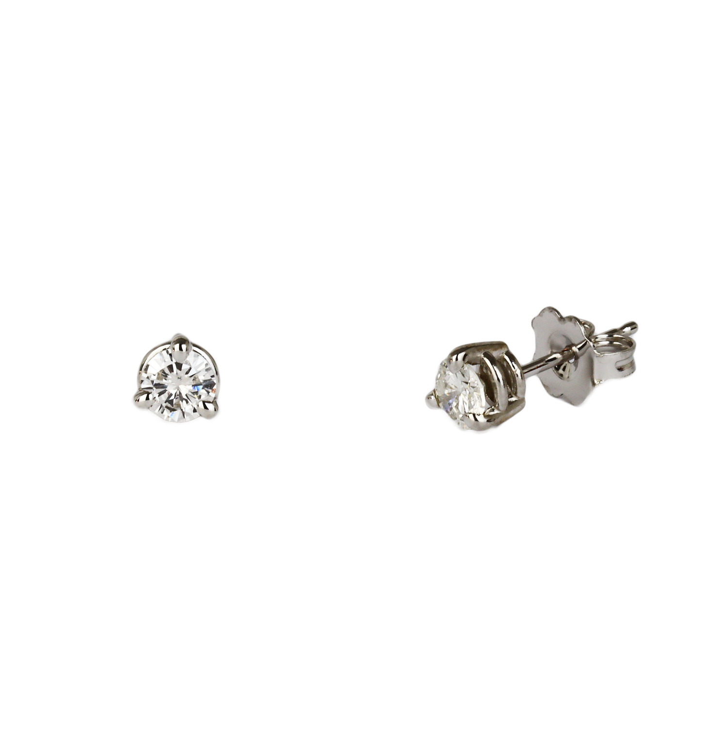 Gallery image of this Women’s 14k White Gold Diamond Stud Earrings