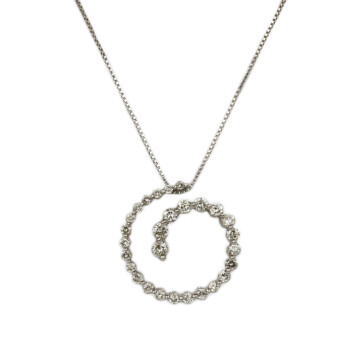 Featured image of this Women’s 14k White Gold Diamond Necklace