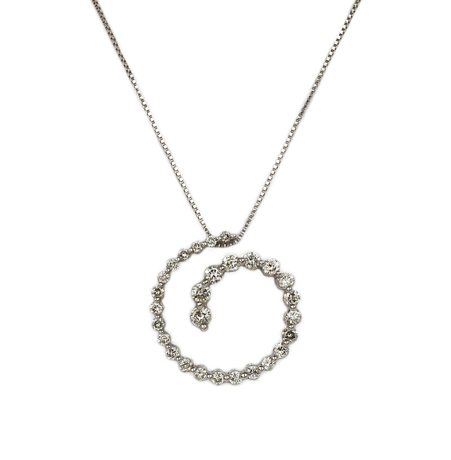 Featured image of this Women’s 14k White Gold Diamond Necklace
