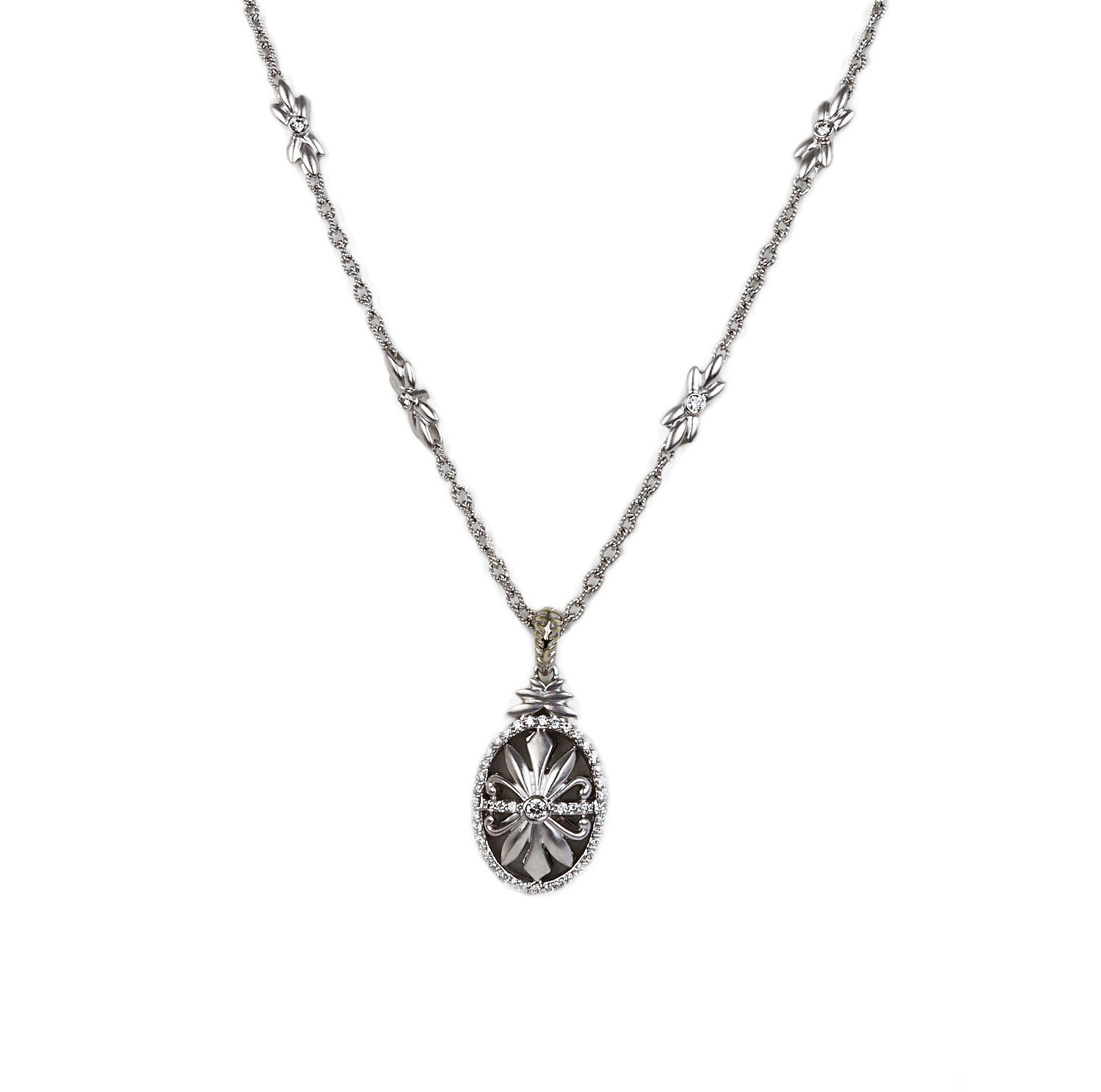 Featured image of this Women’s 14k White Gold Diamond Necklace