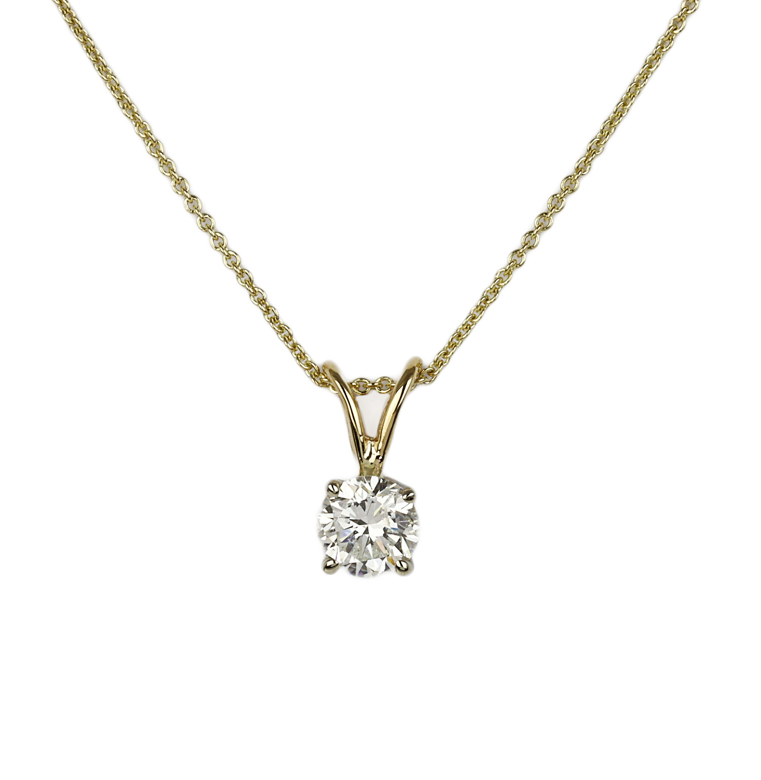 Featured image of this Women’s 14k Yellow Gold Diamond Necklace