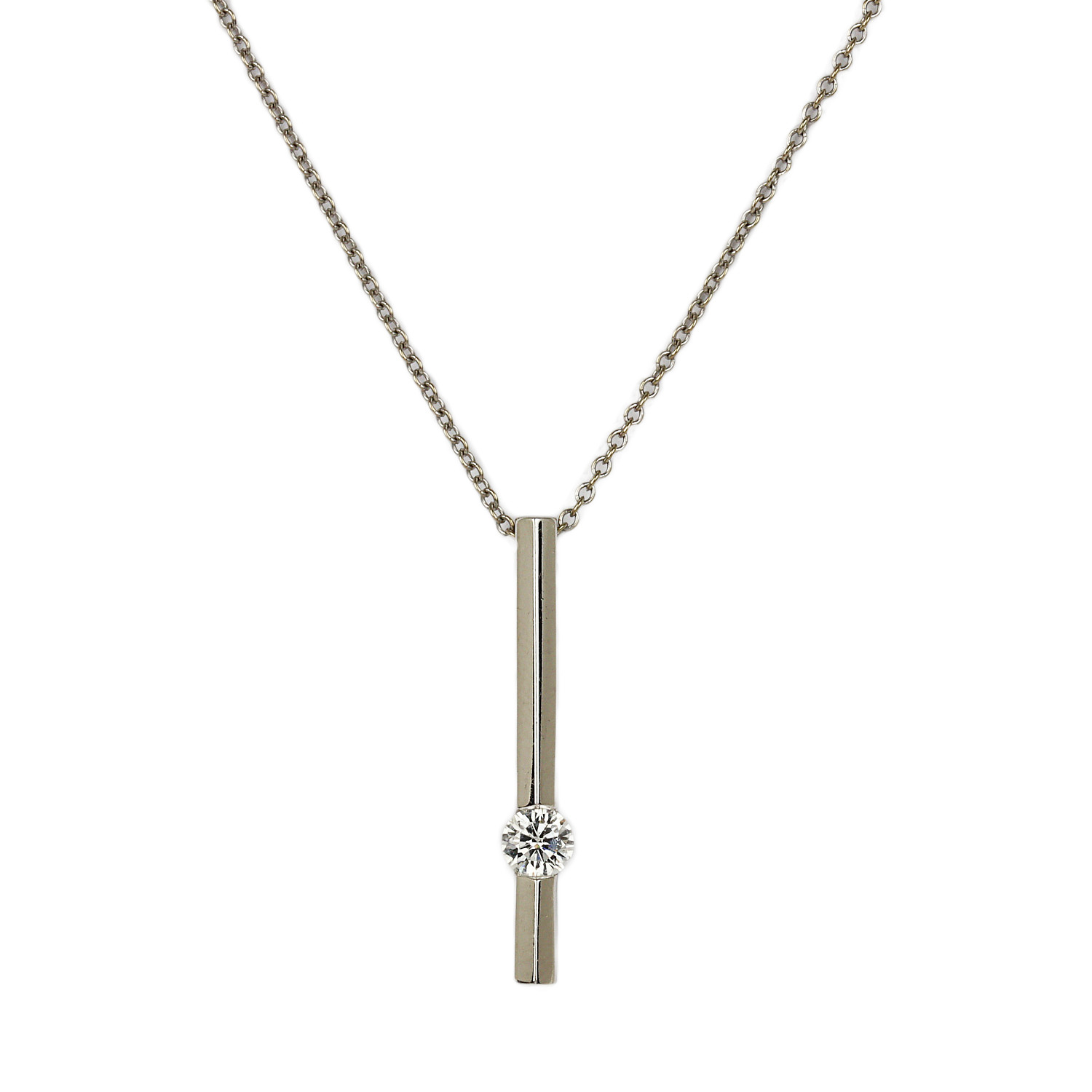 Featured image of this Women’s 14k White Gold Diamond Necklace