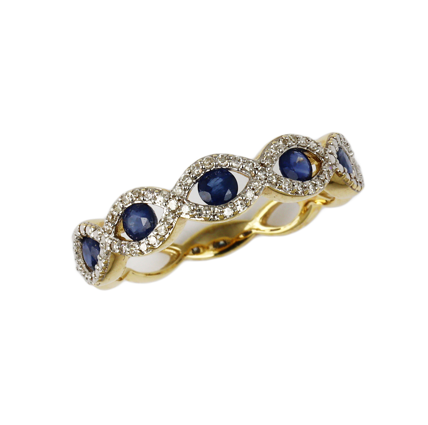 Featured image of this Women’s 14k Yellow Gold, Diamond, Sapphire Ring Size 7
