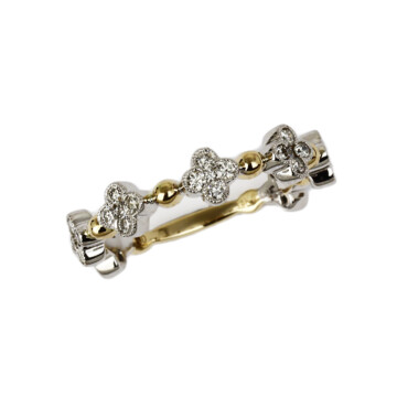 Featured image of this Fischer Women’s 14k Yellow & White Gold Diamond Ring Size 7
