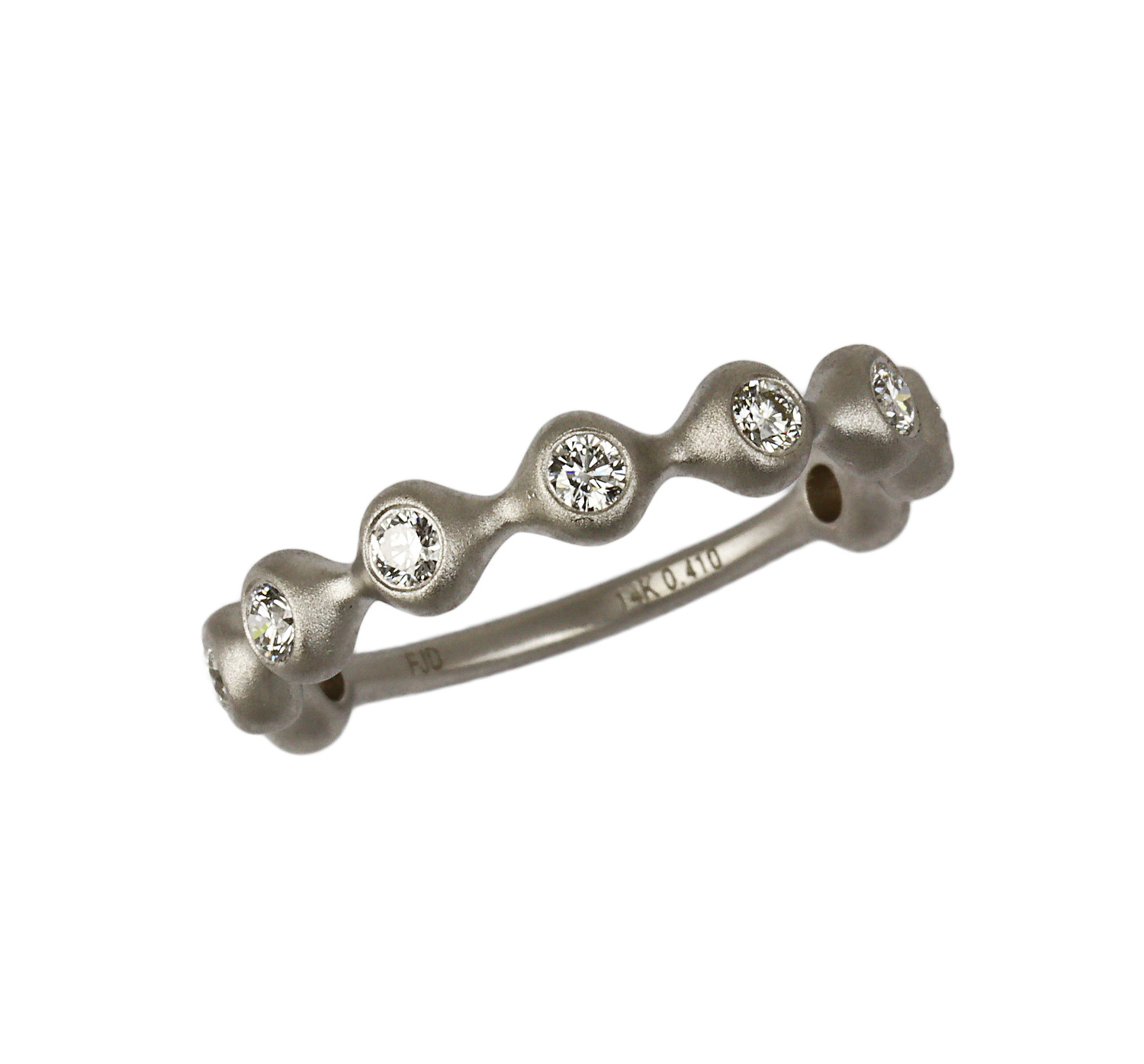 Featured image of this Fischer Women’s 14k White Gold Diamond Ring Size 6.75