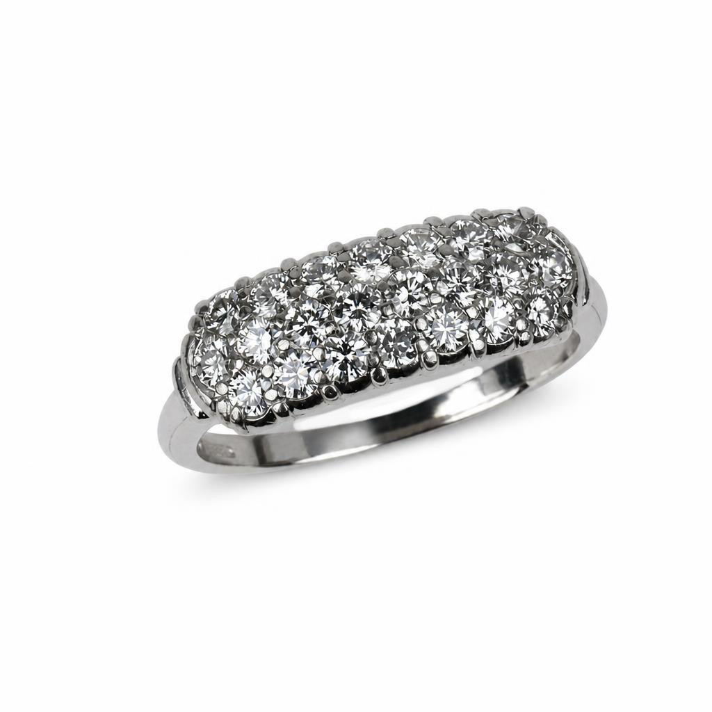 Featured image of this Women’s Vintage Platinum Diamond Ring Size 6.25