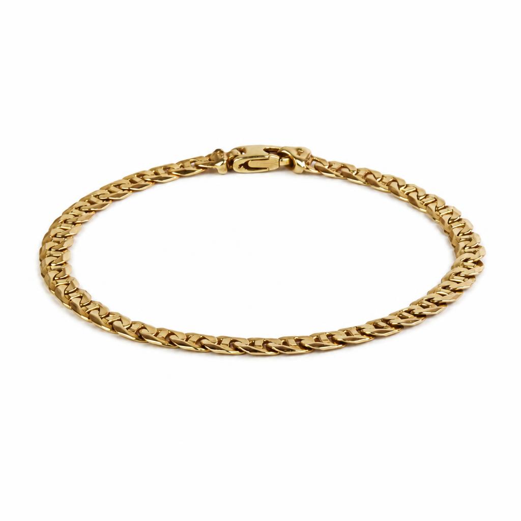 Featured image of this Men’s 14k Yellow Gold Anchor Link Bracelet