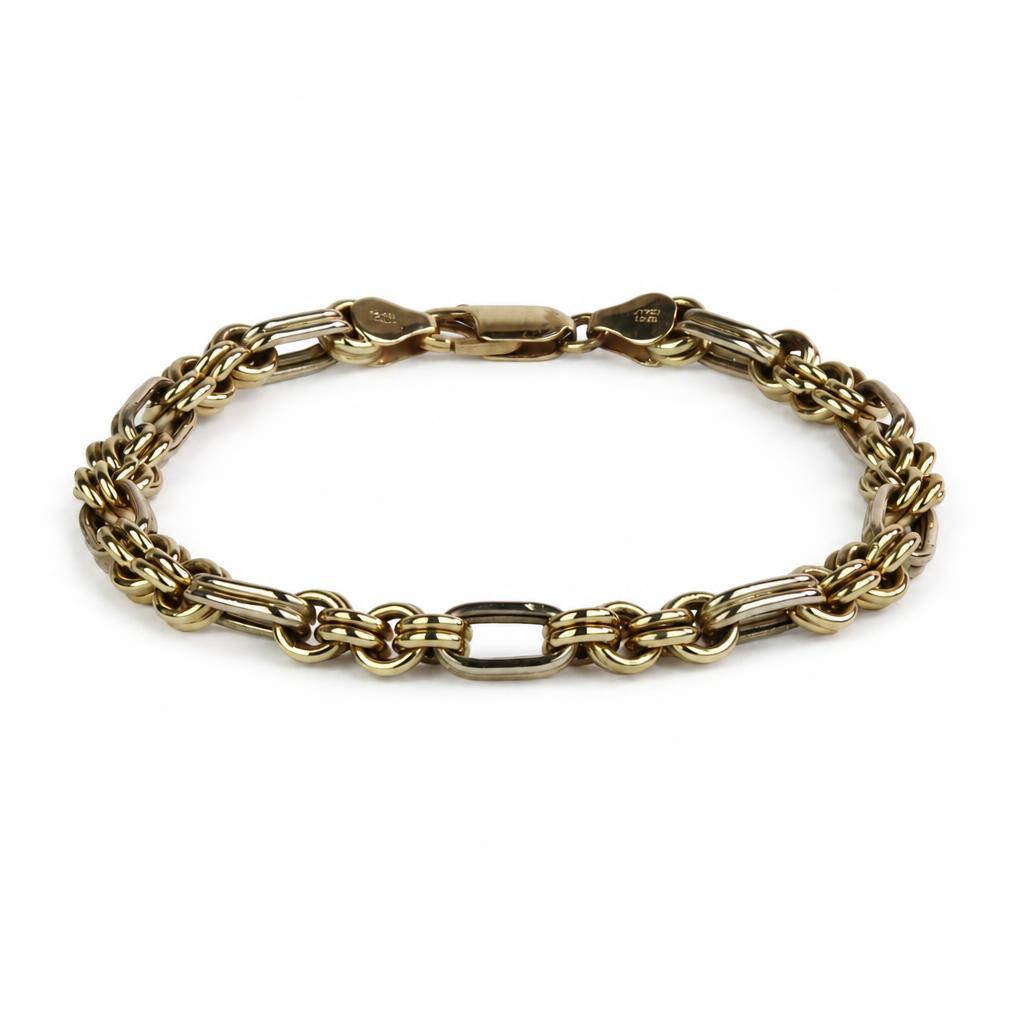 Featured image of this Men’s 14k Yellow Gold Link Bracelet