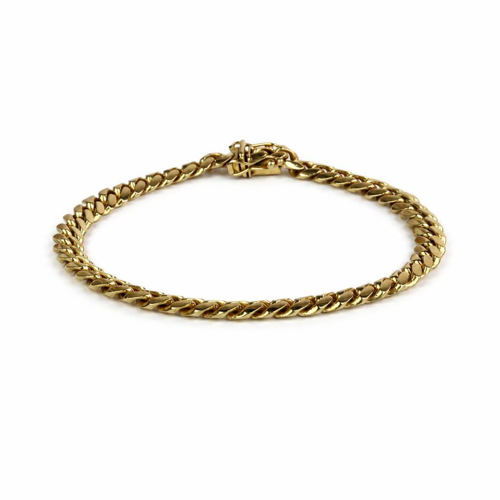 Featured image of this Men’s 14k Yellow Gold Curb Link Bracelet