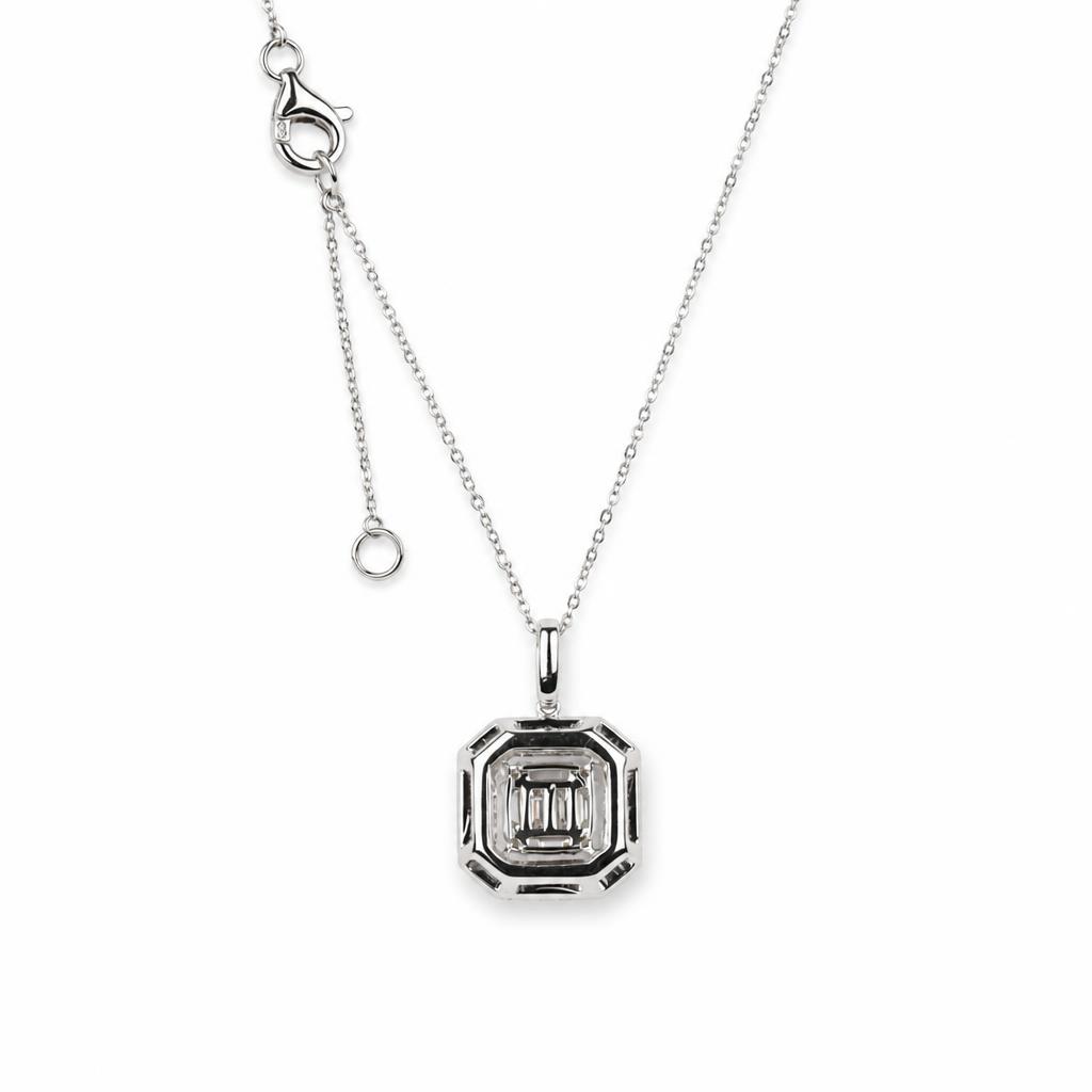 Gallery image of this Women’s 14k White Gold Diamond Necklace