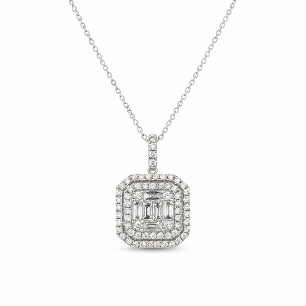 Featured image of this Women’s 14k White Gold Diamond Necklace
