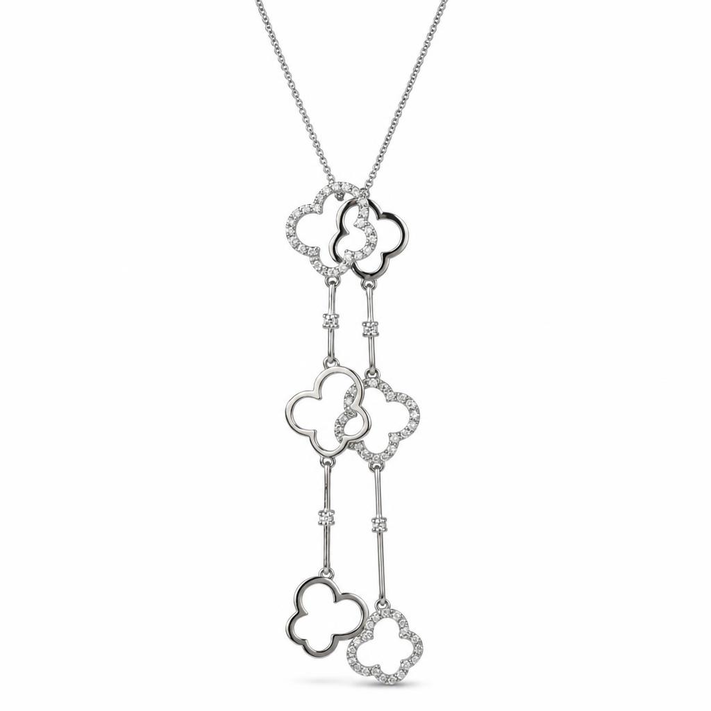 Featured image of this Women’s 14k White Gold Diamond Necklace