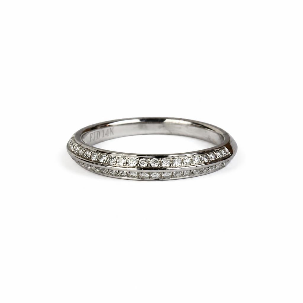 Gallery image of this Fischer Women’s 14k White Gold Ring with 0.23ct TDW Diamond Size 6