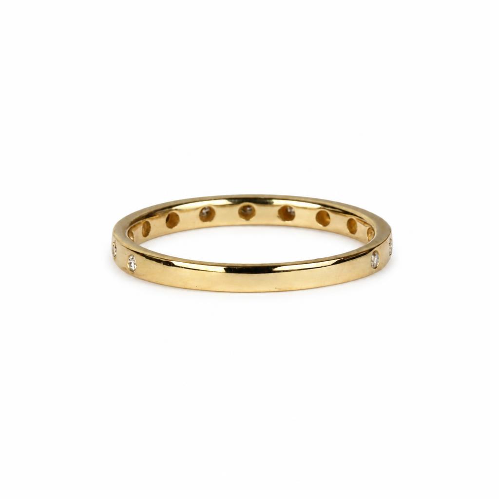 Gallery image of this Fischer Women’s 14k Yellow Gold Ring with 0.15ct TDW Diamond Size 7