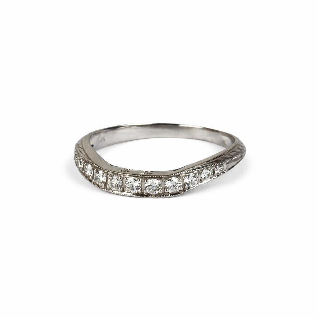 Gallery image of this Women’s 14k White Gold Ring with 0.24ct TDW Diamond Size 7