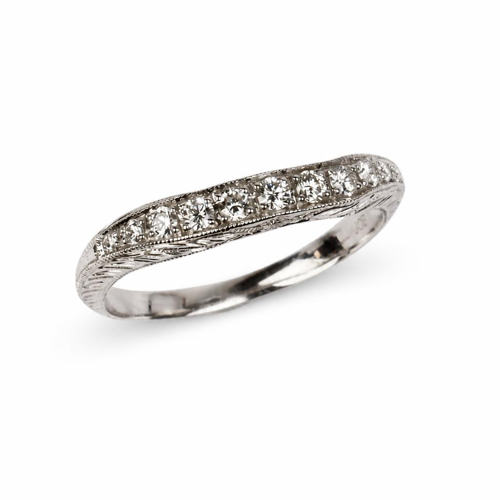 Featured image of this Women’s 14k White Gold Ring with 0.24ct TDW Diamond Size 7
