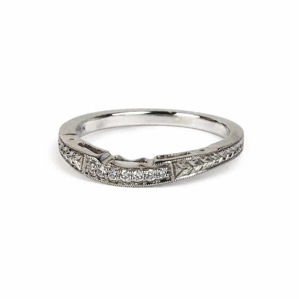 Gallery image of this Women’s 14k White Gold Ring with 0.05ct TDW Diamond Size 6.5