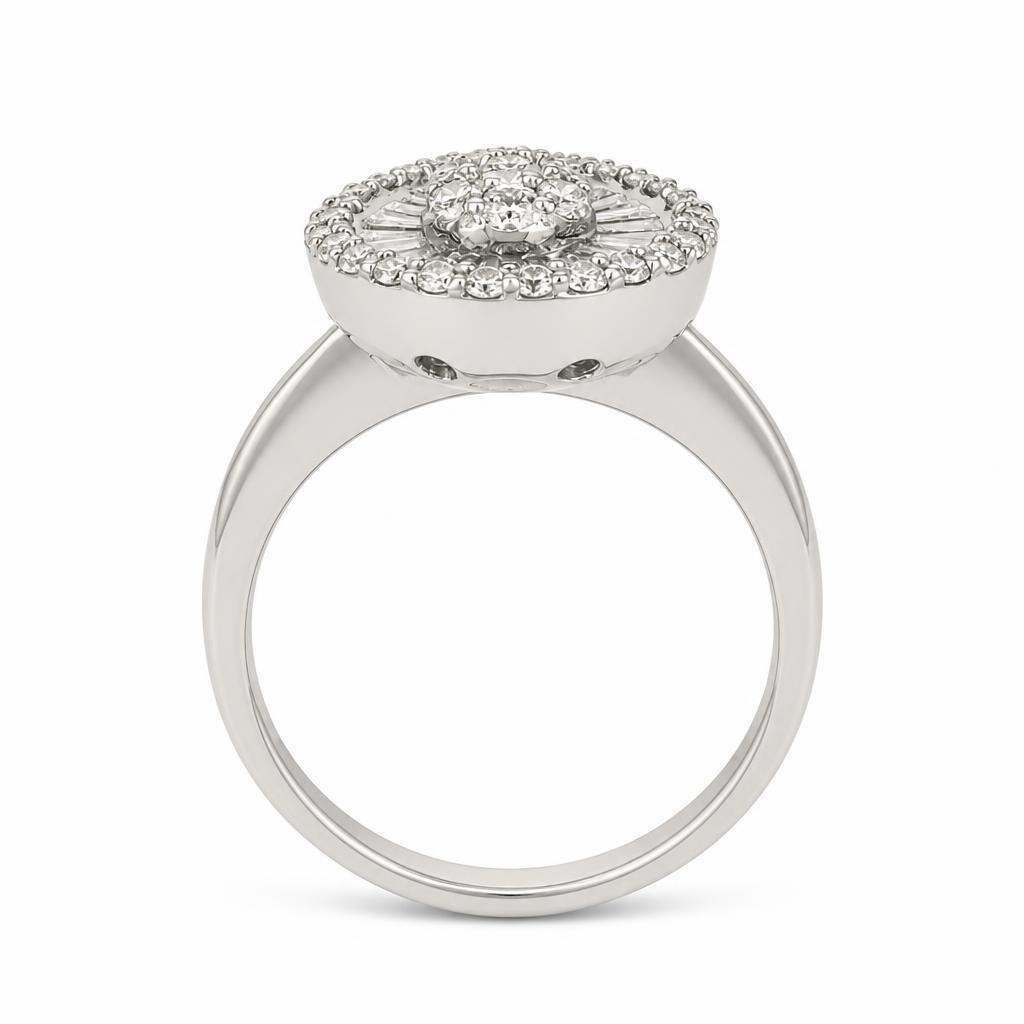 Gallery image of this Women’s 18k White Gold Diamond Ring Size 9.75